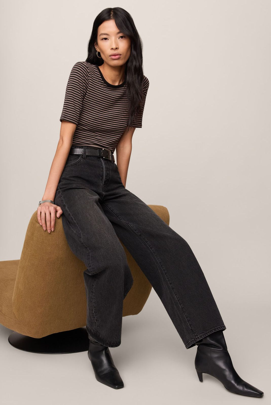 Z Supply: Freida Striped Tee-1- Tops-Z SUPPLY-Usher & Co - Women's Boutique Located in Atoka, OK and Durant, OK