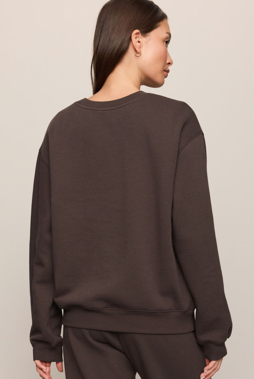 Z Supply: Boyfriend Sweatshirt-Cocoa-1- Tops-Z SUPPLY-Usher & Co - Women's Boutique Located in Atoka, OK and Durant, OK