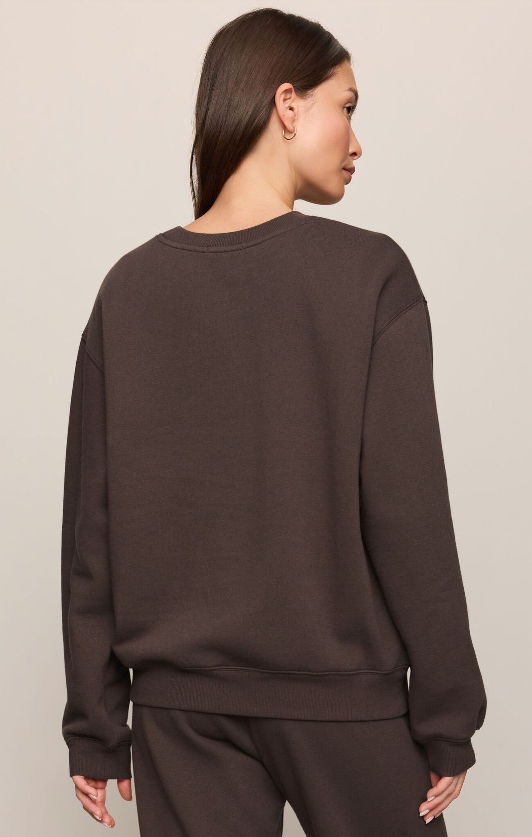 Z Supply: Boyfriend Sweatshirt-Cocoa-1- Tops-Z SUPPLY-Usher & Co - Women's Boutique Located in Atoka, OK and Durant, OK