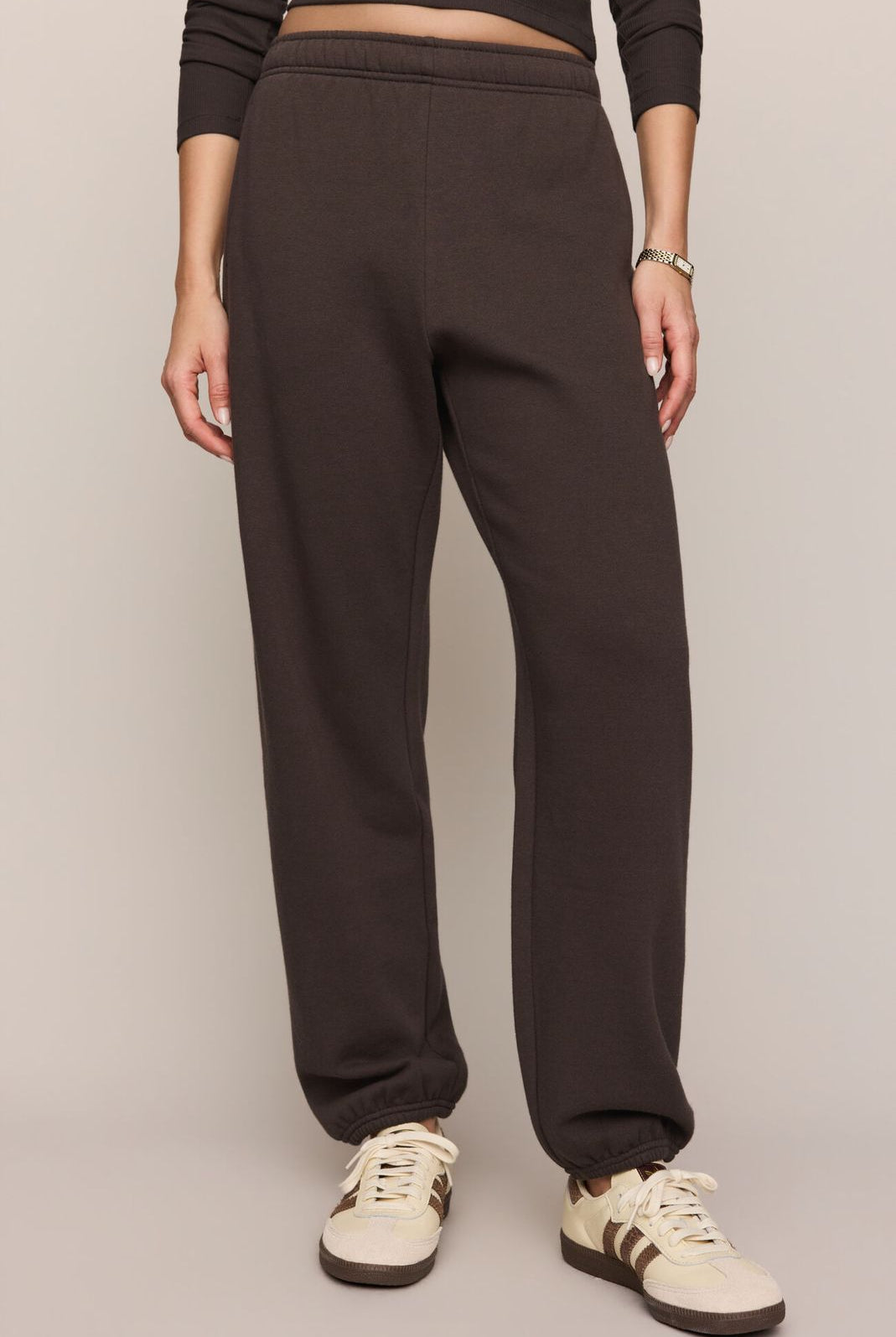 Z Supply: Uptown Jogger-Cocoa-4-Bottoms-Z SUPPLY-Usher & Co - Women's Boutique Located in Atoka, OK and Durant, OK