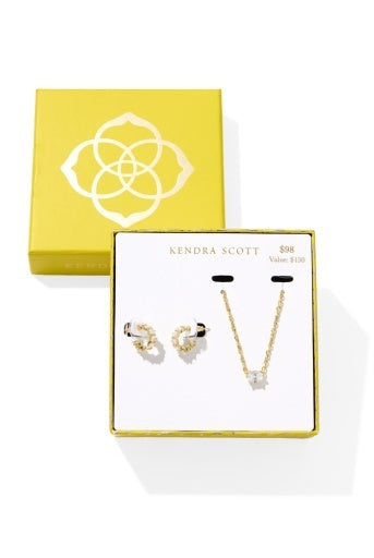 Kendra Scott: Cailin Crystal Gift Set-Gold-7- Jewelry-KENDRA SCOTT-Usher & Co - Women's Boutique Located in Atoka, OK and Durant, OK