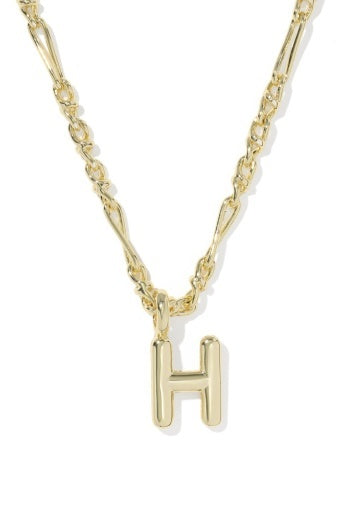 Kendra Scott: Bubble Letter Necklace-Gold-7- Jewelry-Kendra Scott-Usher & Co - Women's Boutique Located in Atoka, OK and Durant, OK