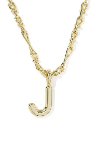 Kendra Scott: Bubble Letter Necklace-Gold-7- Jewelry-Kendra Scott-Usher & Co - Women's Boutique Located in Atoka, OK and Durant, OK