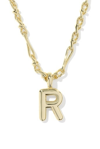 Kendra Scott: Bubble Letter Necklace-Gold-7- Jewelry-Kendra Scott-Usher & Co - Women's Boutique Located in Atoka, OK and Durant, OK