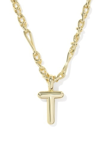 Kendra Scott: Bubble Letter Necklace-Gold-7- Jewelry-Kendra Scott-Usher & Co - Women's Boutique Located in Atoka, OK and Durant, OK