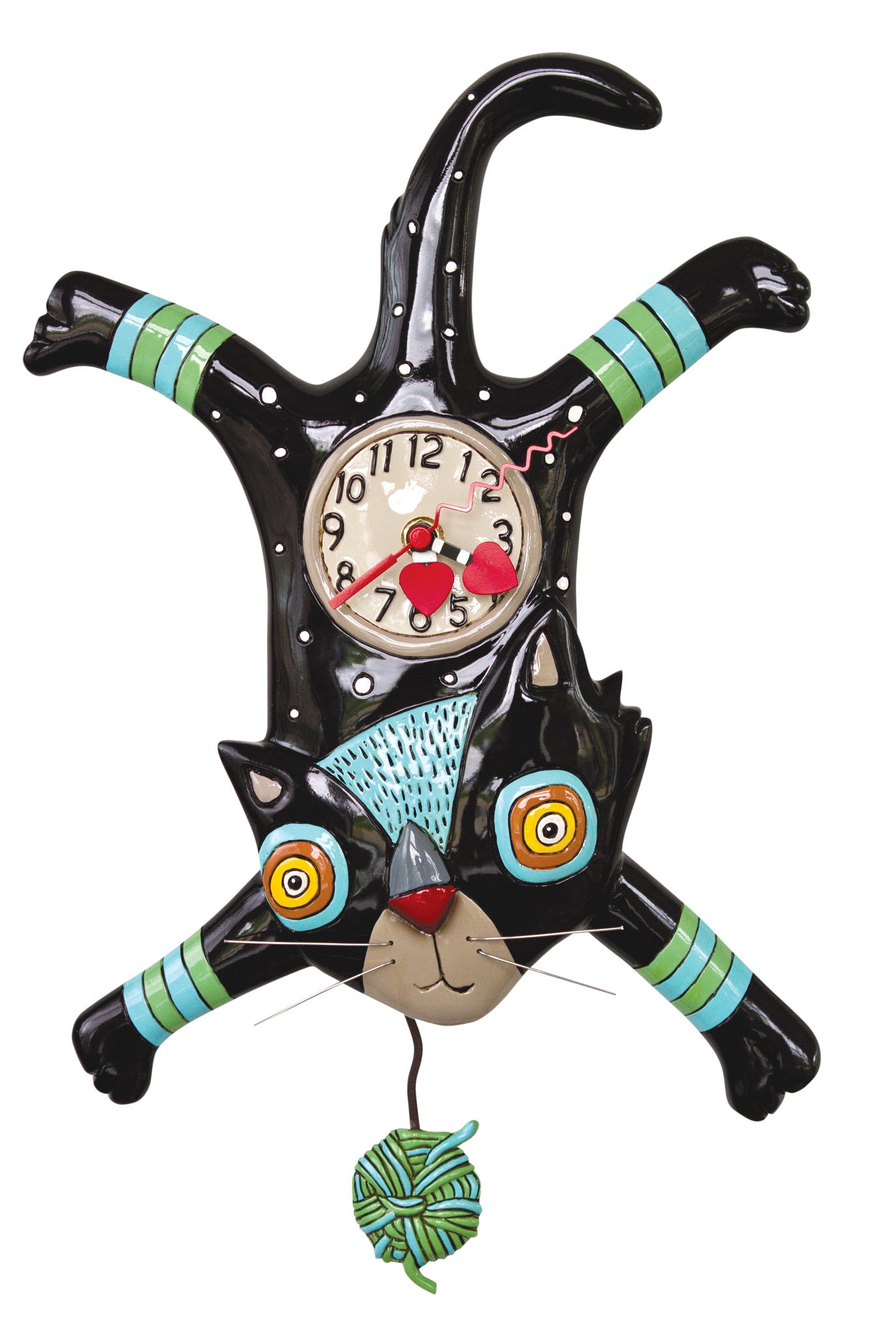 ALLEND: Craft Attack Clock-Cat-11- Gift/Home-Enesco-Usher & Co - Women's Boutique Located in Atoka, OK and Durant, OK