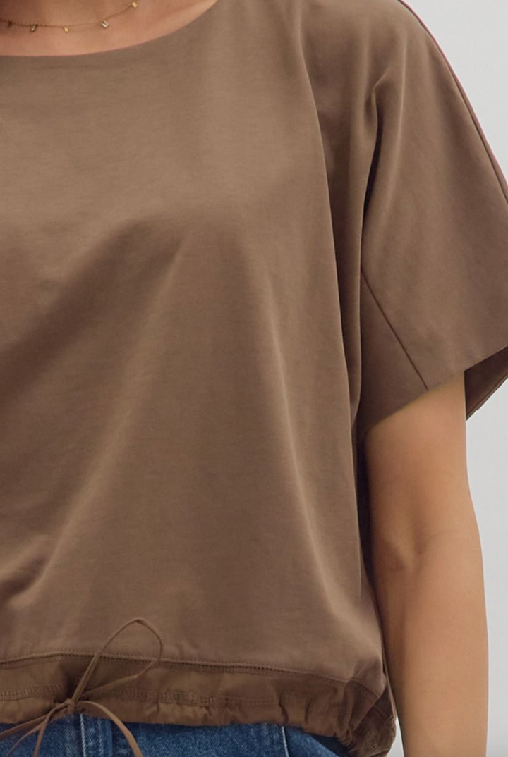 Everyday Drawstring Top-6- Dress/Romp/Jump-ENTRO-Usher & Co - Women's Boutique Located in Atoka, OK and Durant, OK