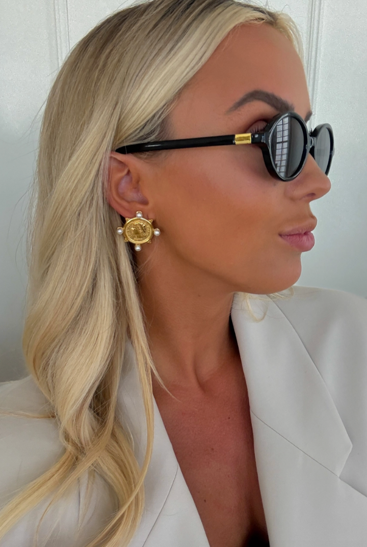 Pearl Coin Earring-7- Jewelry-ChanSutt Pearls-Usher & Co - Women's Boutique Located in Atoka, OK and Durant, OK