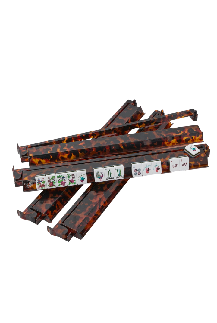Oh My Mahjong: Tortoise Shell Rack & Pusher Set-11- Gift/Home-Oh My Mahjong-Usher & Co - Women's Boutique Located in Atoka, OK and Durant, OK