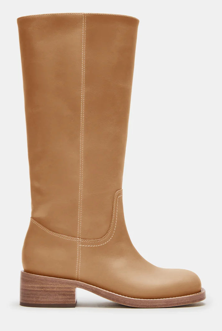 Steve Madden: Riggs Wide Calf Boots-Banana Leather-9- Shoes-Steve Madden-Usher & Co - Women's Boutique Located in Atoka, OK and Durant, OK