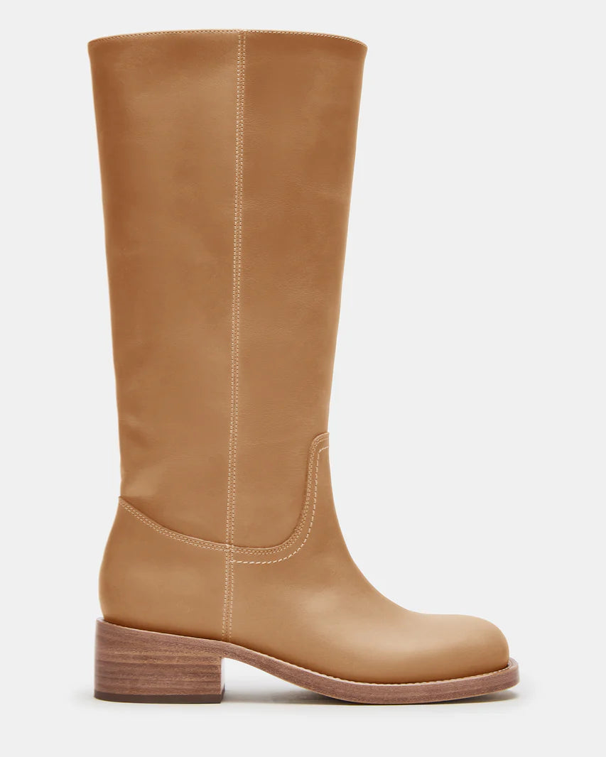 Steve Madden: Riggs Wide Calf Boots-Banana Leather-9- Shoes-Steve Madden-Usher & Co - Women's Boutique Located in Atoka, OK and Durant, OK