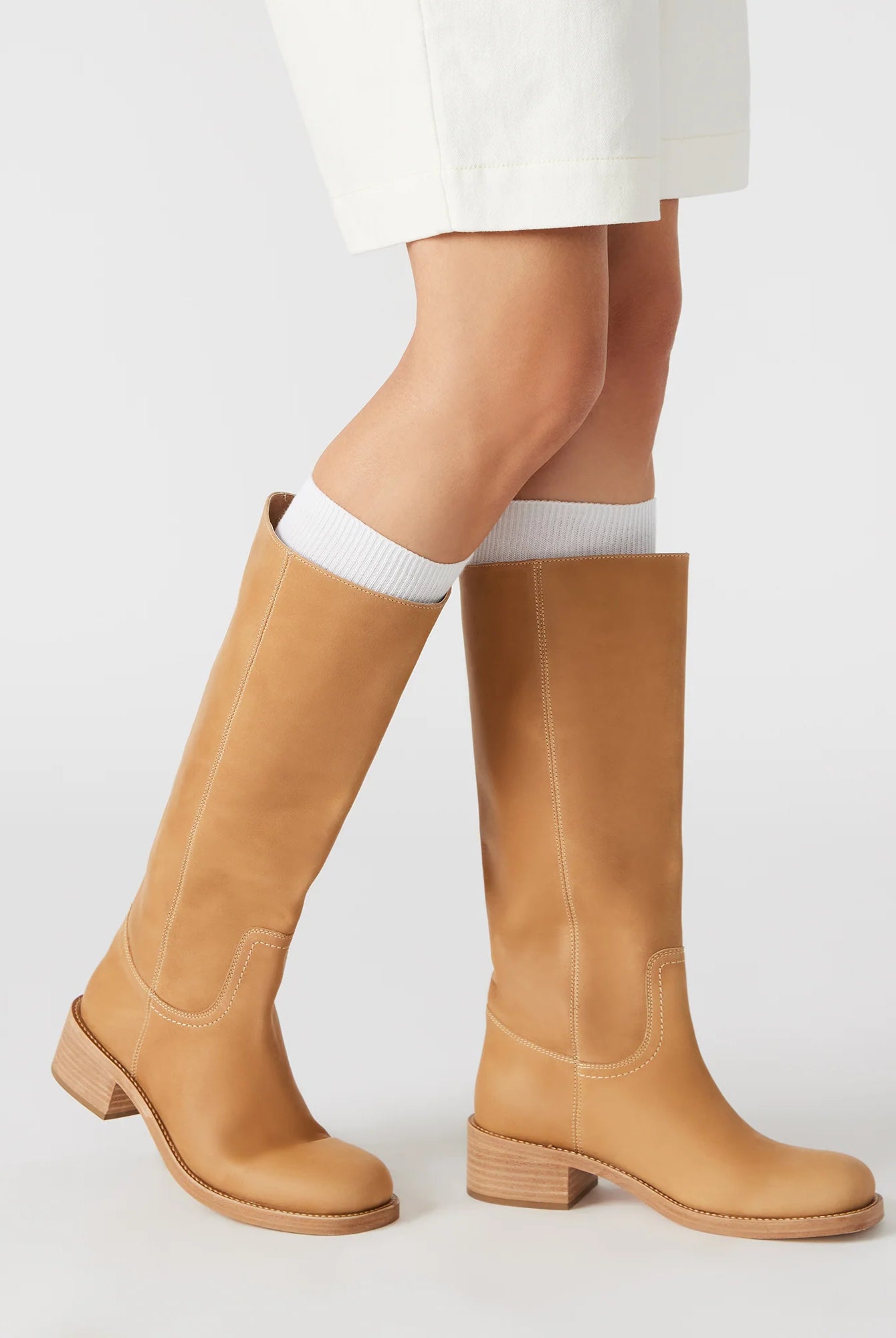 Steve Madden: Riggs Boots-Banana Leather-9- Shoes-USHER & CO -Usher & Co - Women's Boutique Located in Atoka, OK and Durant, OK