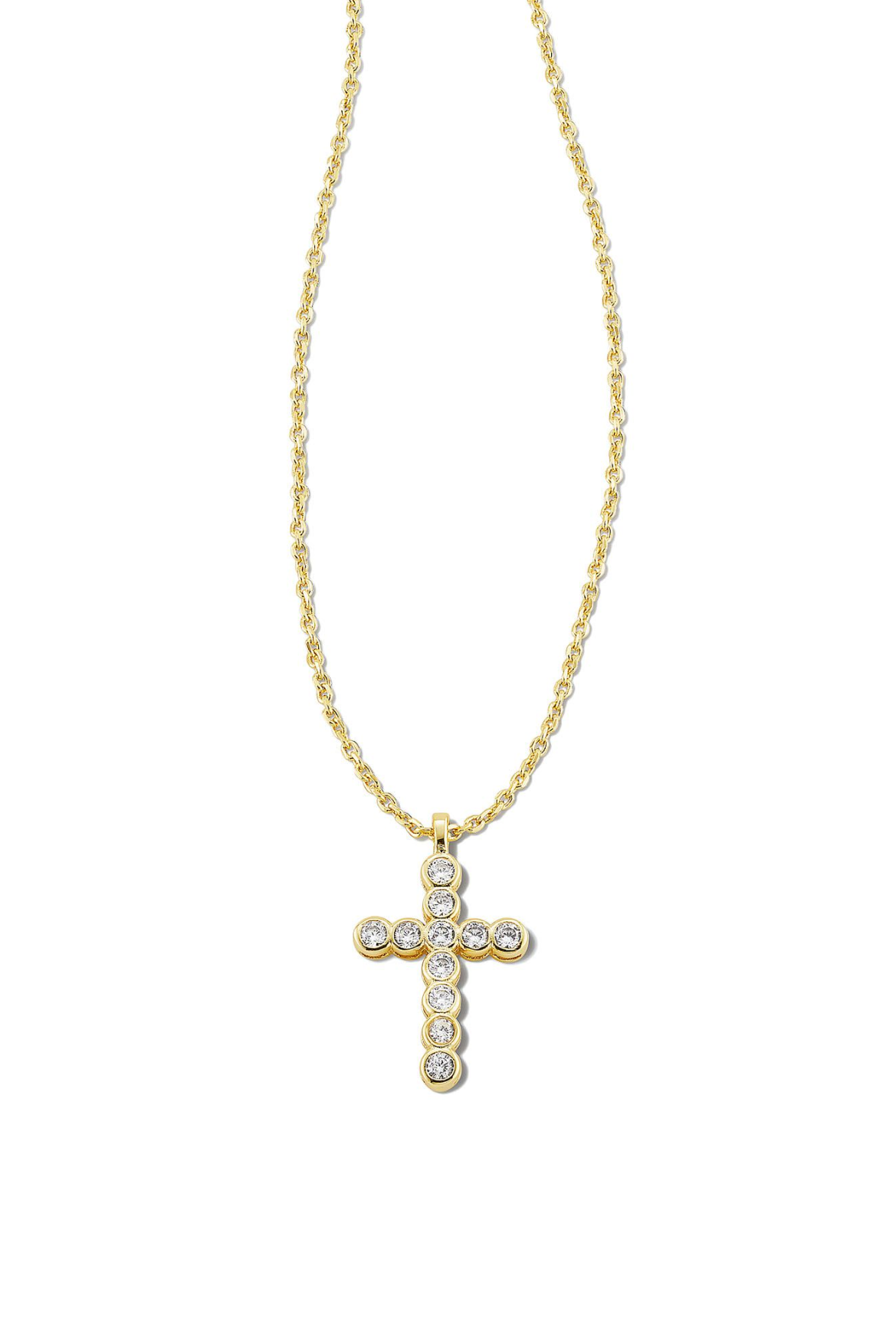 Kendra Scott: Cross Crystal Necklace-7- Jewelry-Kendra Scott-Usher & Co - Women's Boutique Located in Atoka, OK and Durant, OK