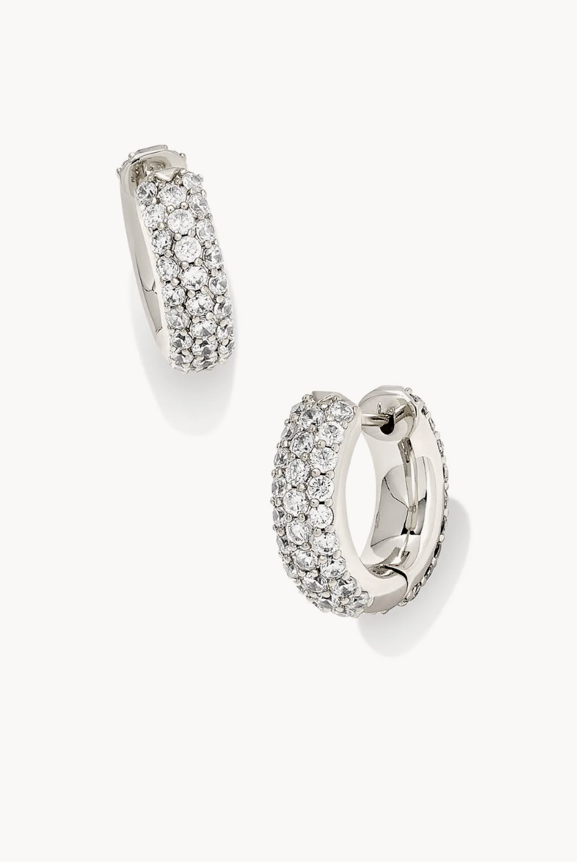 Kendra Scott: Mikki Pave Huggie-7- Jewelry-Kendra Scott-Usher & Co - Women's Boutique Located in Atoka, OK and Durant, OK