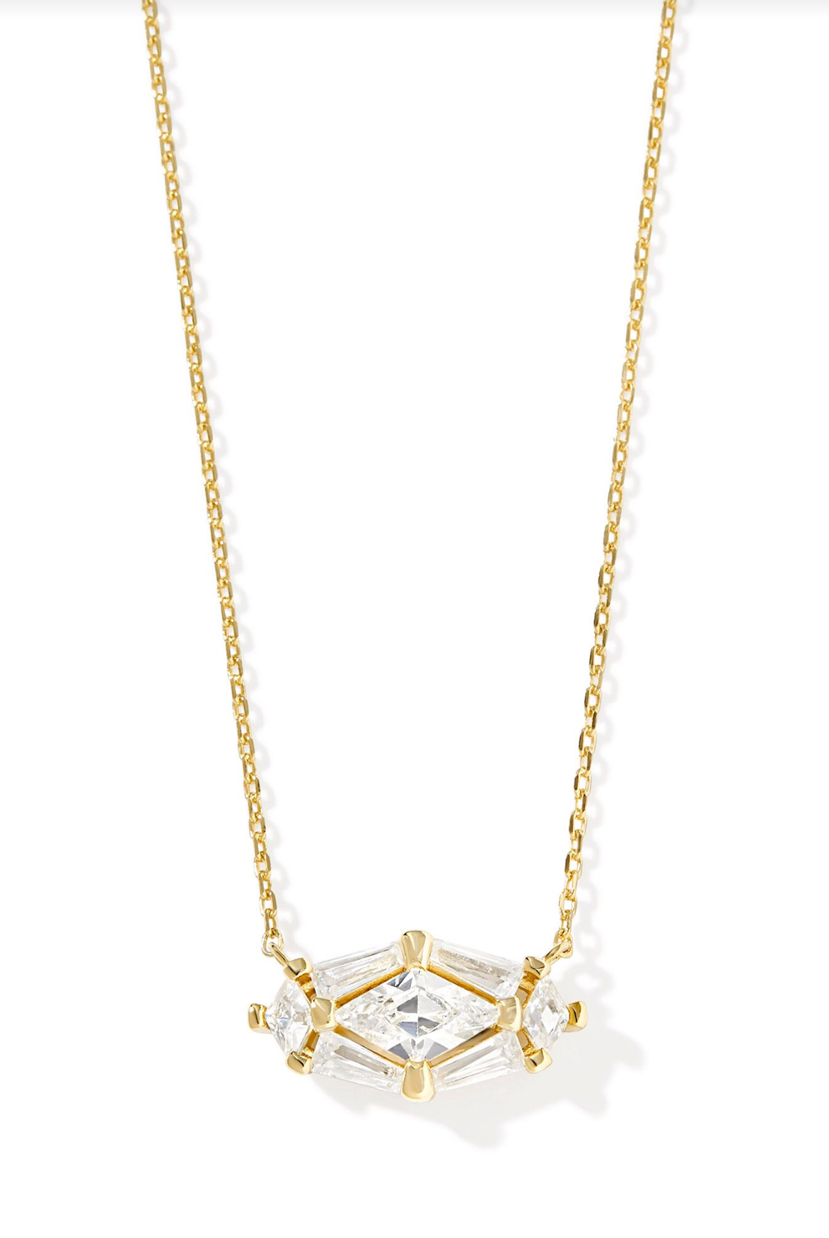 Kendra Scott: Lindy Rae Elisa Necklace-Gold-7- Jewelry-Kendra Scott-Usher & Co - Women's Boutique Located in Atoka, OK and Durant, OK