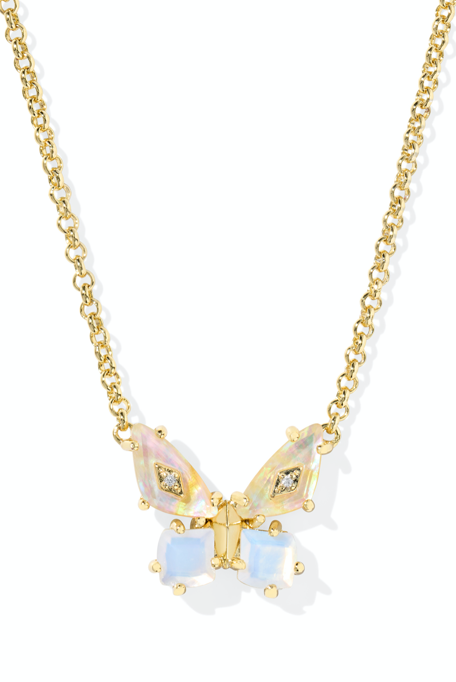 KENDRA SCOTT: Bianca Butterfly Pendant Necklace-Gold Iridescent White-7- Jewelry-Kendra Scott-Usher & Co - Women's Boutique Located in Atoka, OK and Durant, OK