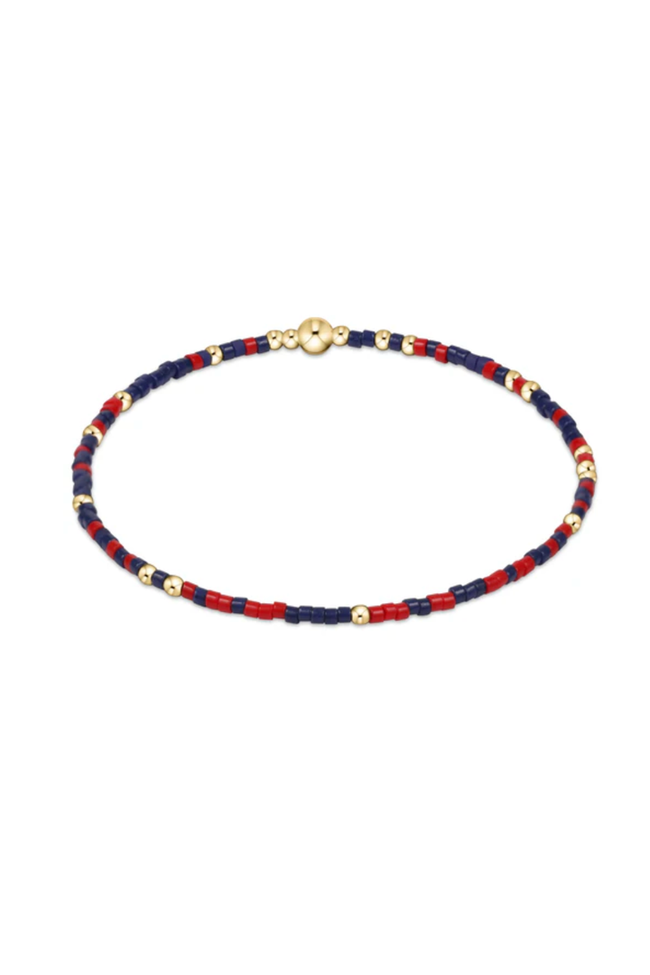 Enewton: Gameday Hope Unwritten Bracelet - Red - Navy-7- Jewelry-Enewton-Usher & Co - Women's Boutique Located in Atoka, OK and Durant, OK