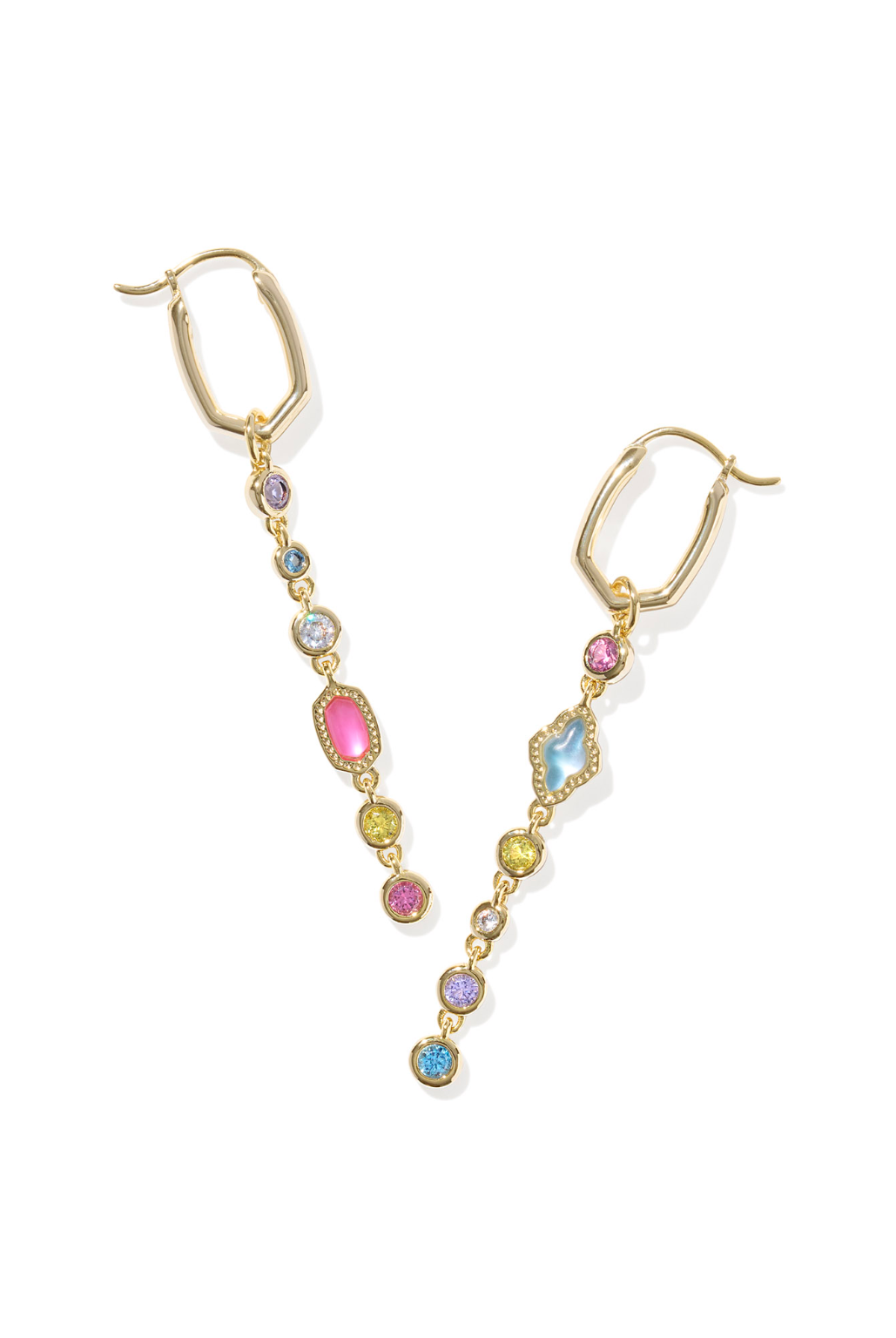 KENDRA SCOTT: Mini Elisa Abbie Huggie-Gold Multi Mix-7- Jewelry-Kendra Scott-Usher & Co - Women's Boutique Located in Atoka, OK and Durant, OK