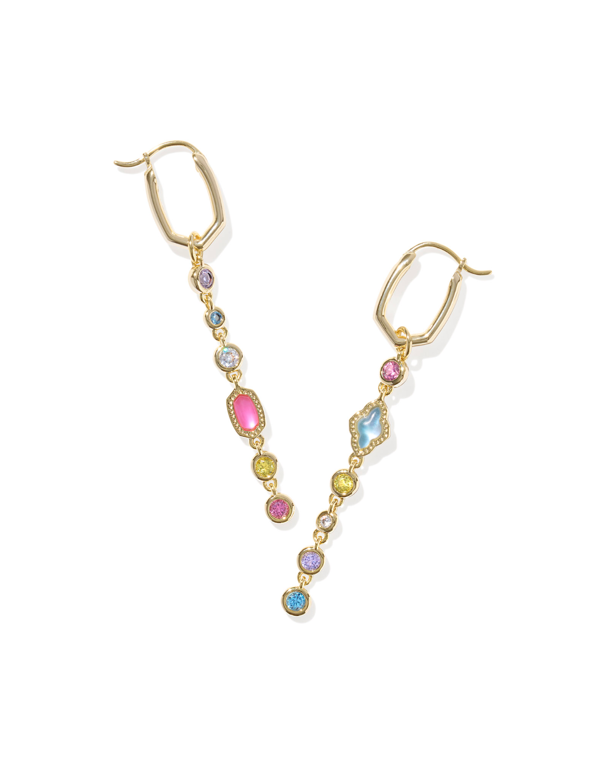 KENDRA SCOTT: Mini Elisa Abbie Huggie-Gold Multi Mix-7- Jewelry-Kendra Scott-Usher & Co - Women's Boutique Located in Atoka, OK and Durant, OK