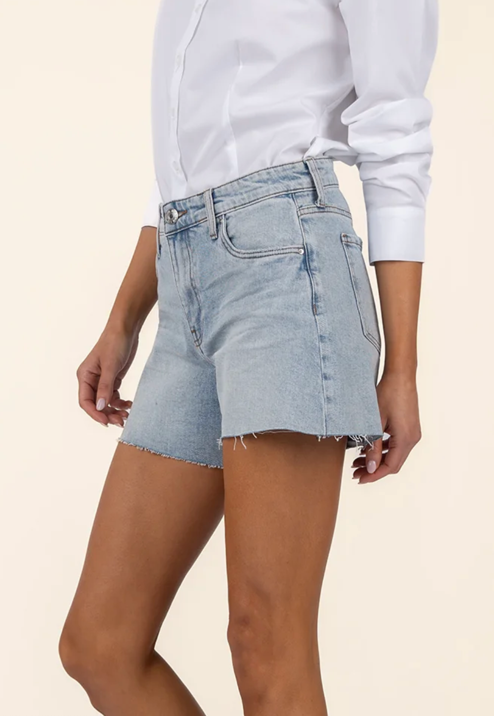 KUT FROM THE KLOTH: Jane Shorts-DeepV-14-DISTRESSED-KUT FROM THE KLOTH-Usher & Co - Women's Boutique Located in Atoka, OK and Durant, OK