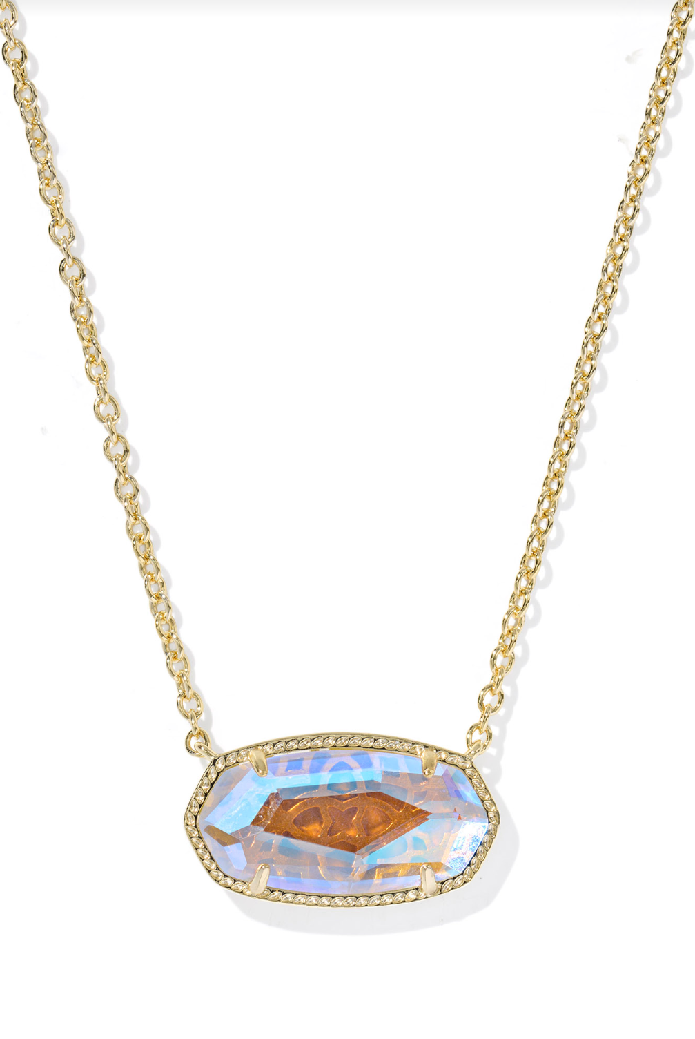 KENDRA SCOTT: Elisa Statement Necklace-Gold Dichroic Glass-7- Jewelry-Kendra Scott-Usher & Co - Women's Boutique Located in Atoka, OK and Durant, OK