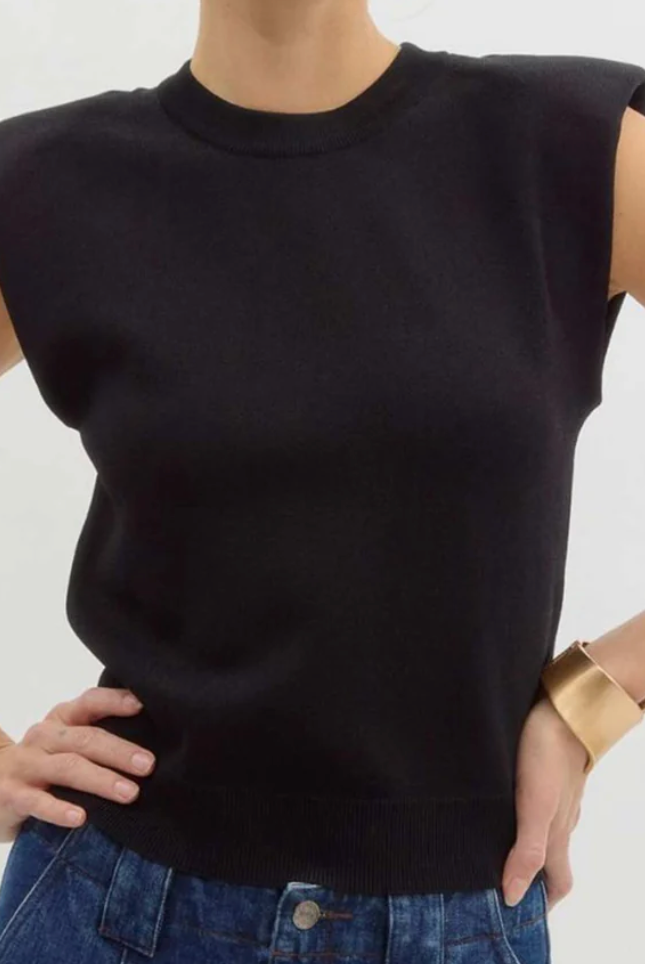 Chic Sleeveless Sweater-1- Tops-ENTRO-Usher & Co - Women's Boutique Located in Atoka, OK and Durant, OK