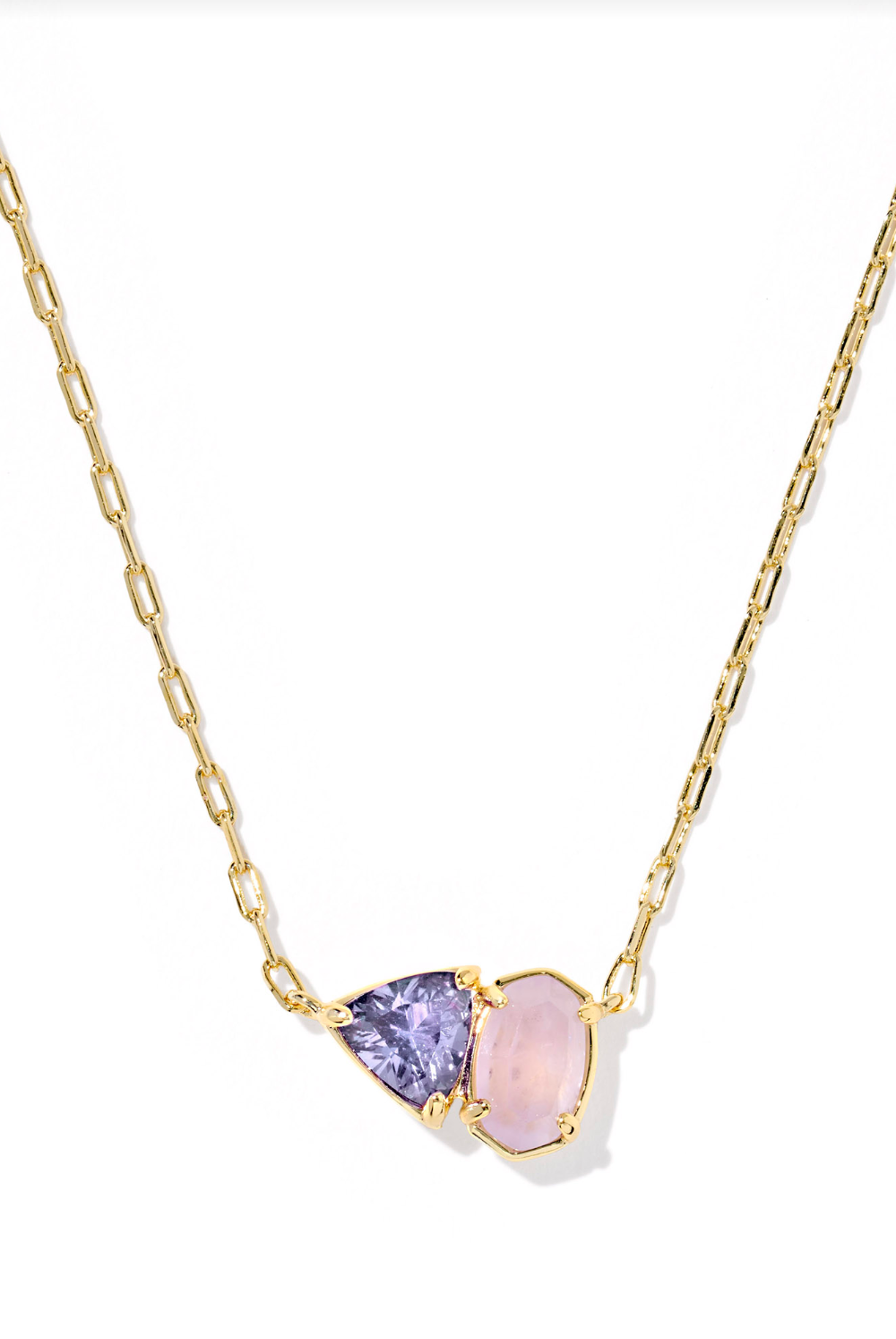 Kendra Scott: Tatum Necklace-Gold Purple Mix-7- Jewelry-Kendra Scott-Usher & Co - Women's Boutique Located in Atoka, OK and Durant, OK