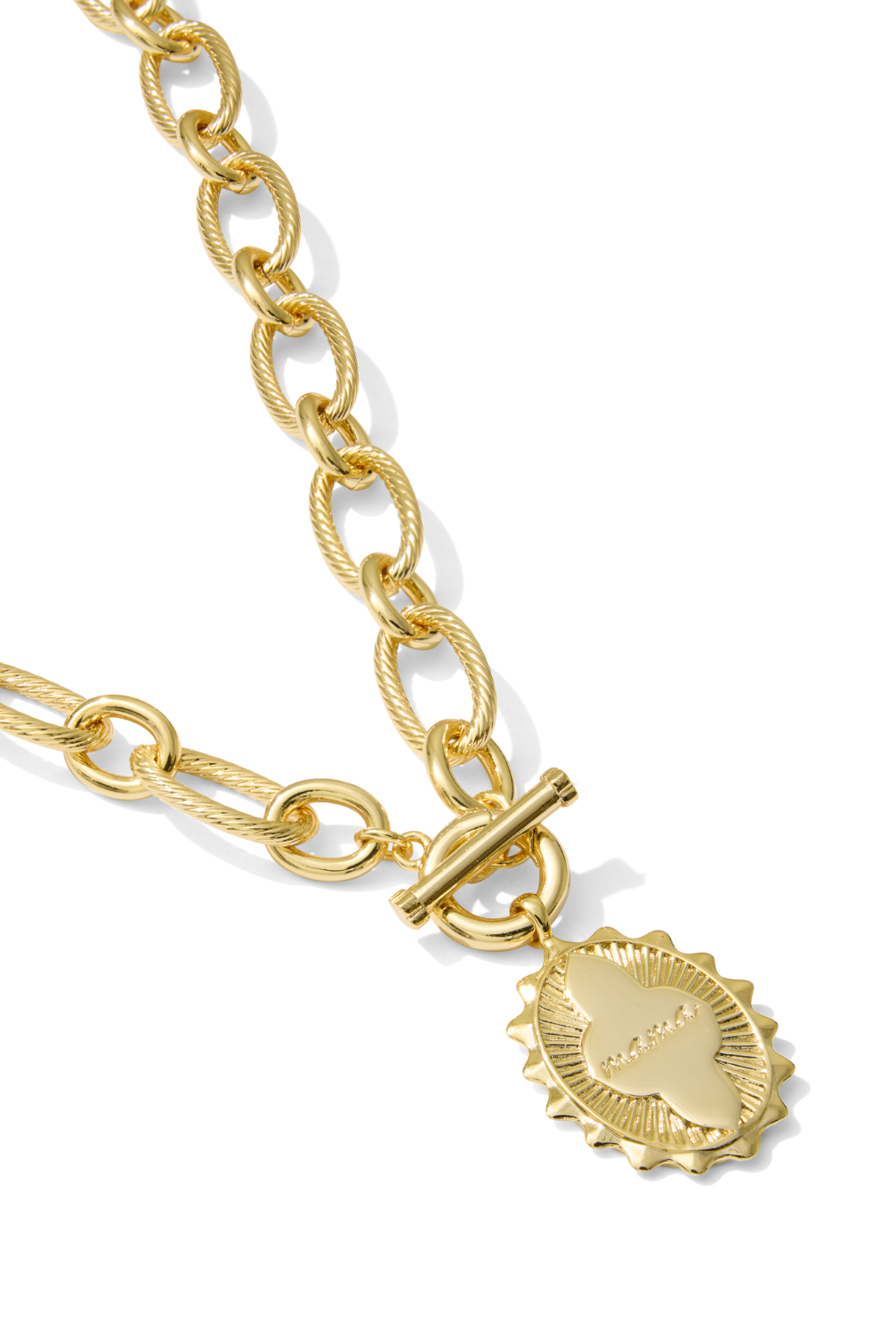 Kendra Scott: Mama Link and Chain Necklace-Gold-7- Jewelry-KENDRA SCOTT-Usher & Co - Women's Boutique Located in Atoka, OK and Durant, OK