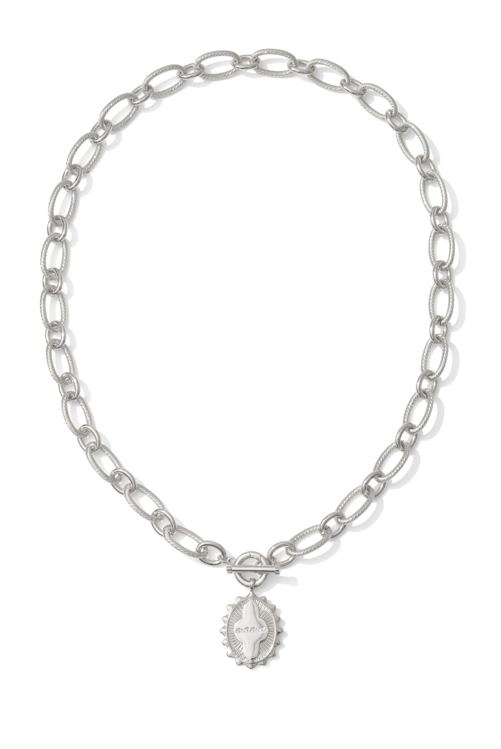 Kendra Scott: Mama Link And Chain Necklace-Silver-7- Jewelry-Kendra Scott-Usher & Co - Women's Boutique Located in Atoka, OK and Durant, OK