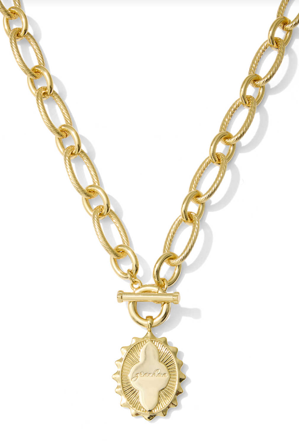 Kendra Scott: Grandma Link And Chain Necklace-Gold-7- Jewelry-Kendra Scott-Usher & Co - Women's Boutique Located in Atoka, OK and Durant, OK