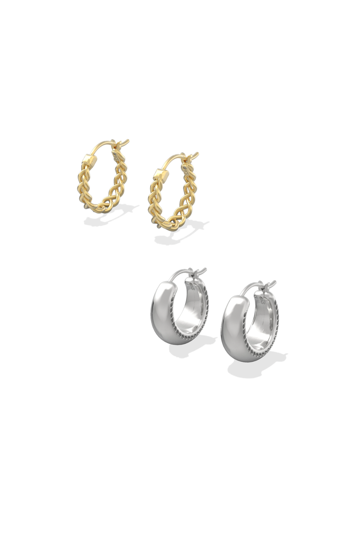 Kendra Scott: Gabriella Set Huggie - Gold Metal-7- Jewelry-Kendra Scott-Usher & Co - Women's Boutique Located in Atoka, OK and Durant, OK
