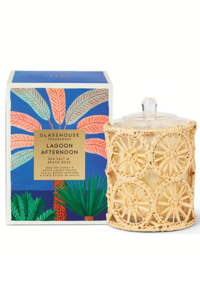 Glasshouse: Candle 13.4 oz - Lagoon Afternoon-11- Gift/Home-Glasshouse-Usher & Co - Women's Boutique Located in Atoka, OK and Durant, OK