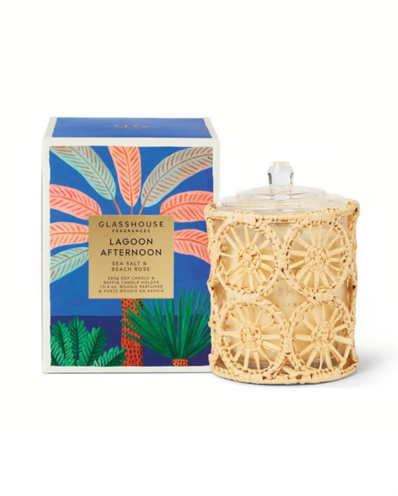 Glasshouse: Candle 13.4 oz - Lagoon Afternoon-11- Gift/Home-Glasshouse-Usher & Co - Women's Boutique Located in Atoka, OK and Durant, OK