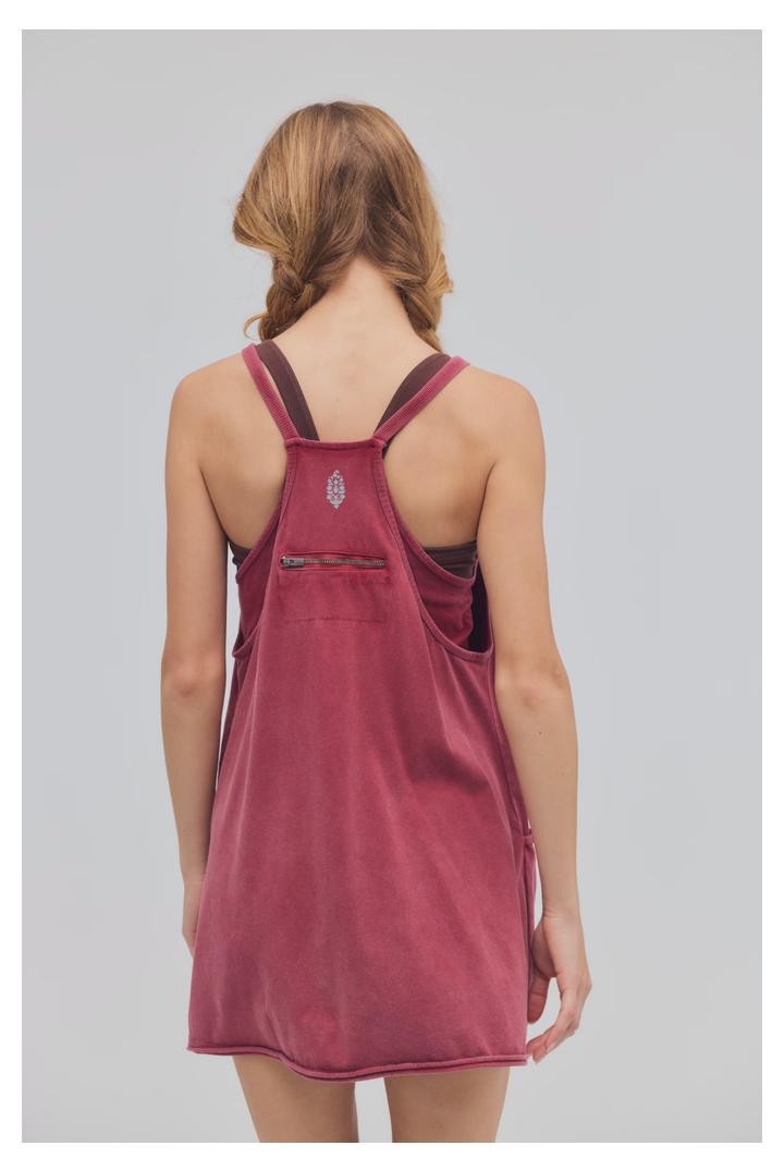 Free People Movement: Hot Shot Mini Dress - Brick-4- Bottoms-Free People Movement-Usher & Co - Women's Boutique Located in Atoka, OK and Durant, OK
