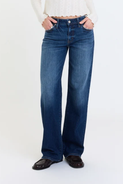 DAZE: Keeper Low Rise Straight-Dark Authentic-5- Denim-DAZE-Usher & Co - Women's Boutique Located in Atoka, OK and Durant, OK