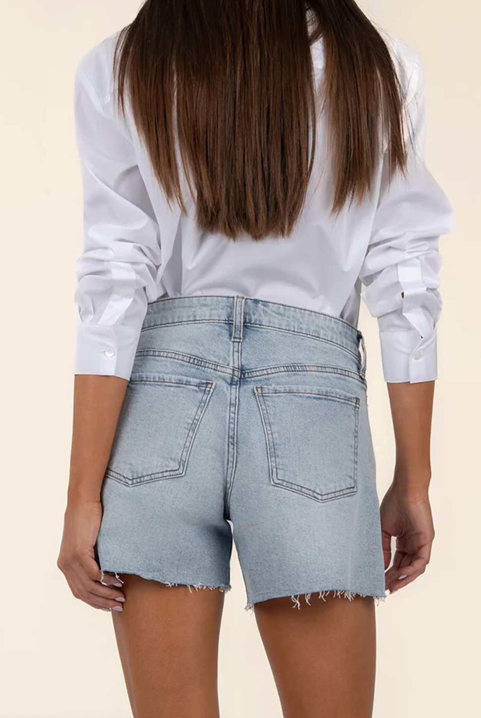 KUT FROM THE KLOTH: Jane Shorts-DeepV-14-DISTRESSED-KUT FROM THE KLOTH-Usher & Co - Women's Boutique Located in Atoka, OK and Durant, OK