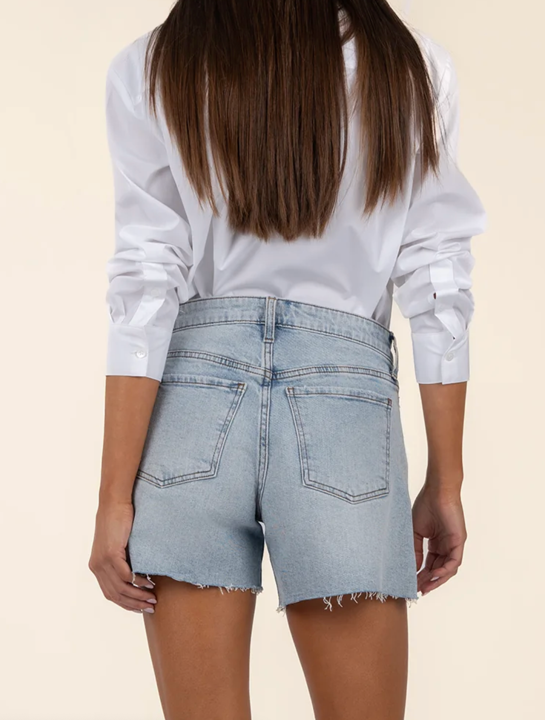 KUT FROM THE KLOTH: Jane Shorts-DeepV-14-DISTRESSED-KUT FROM THE KLOTH-Usher & Co - Women's Boutique Located in Atoka, OK and Durant, OK