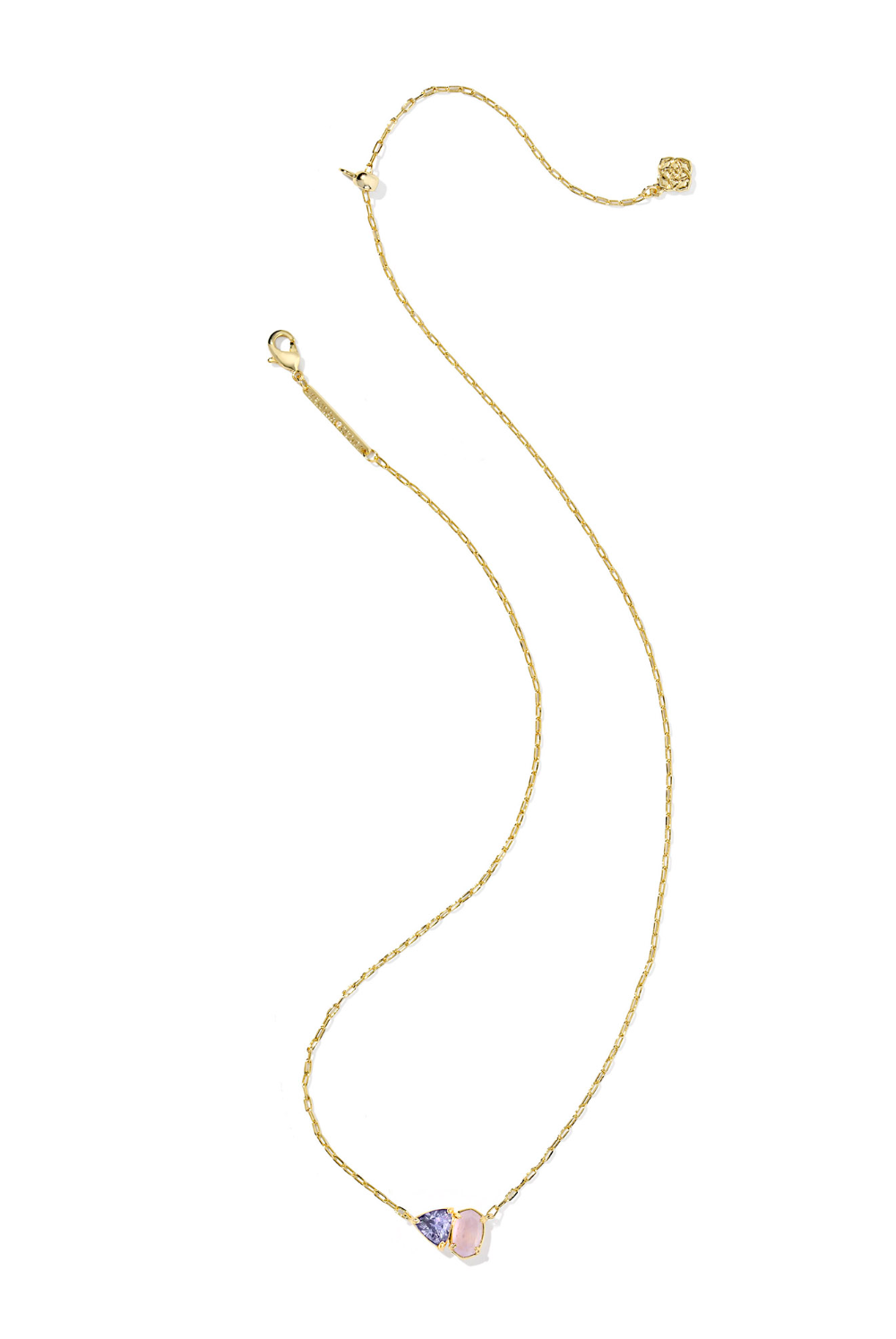 Kendra Scott: Tatum Necklace-Gold Purple Mix-7- Jewelry-Kendra Scott-Usher & Co - Women's Boutique Located in Atoka, OK and Durant, OK