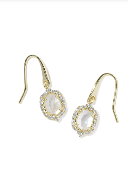 Kendra Scott: Daphne Gold Drop Earrings-Ivory Pearl-7- Jewelry-Kendra Scott Design-Usher & Co - Women's Boutique Located in Atoka, OK and Durant, OK