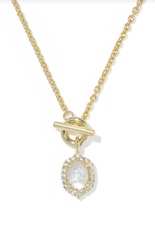Kendra Scott: Gold Daphne Toggle Necklace-Ivory Pearl-7- Jewelry-Kendra Scott-Usher & Co - Women's Boutique Located in Atoka, OK and Durant, OK