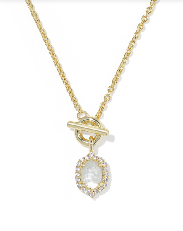 Kendra Scott: Gold Daphne Toggle Necklace-Ivory Pearl-7- Jewelry-Kendra Scott Design-Usher & Co - Women's Boutique Located in Atoka, OK and Durant, OK
