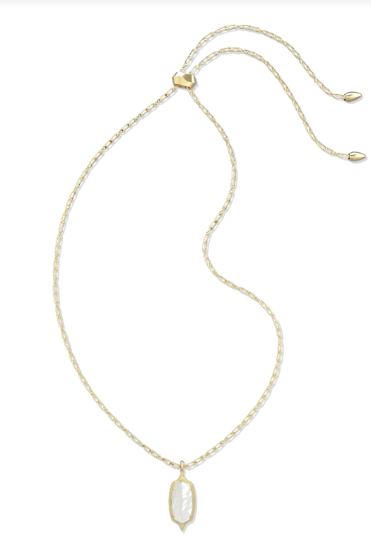 Kendra Scott: Gold Dani Long Necklace-Ivory Pearl-7- Jewelry-Kendra Scott-Usher & Co - Women's Boutique Located in Atoka, OK and Durant, OK
