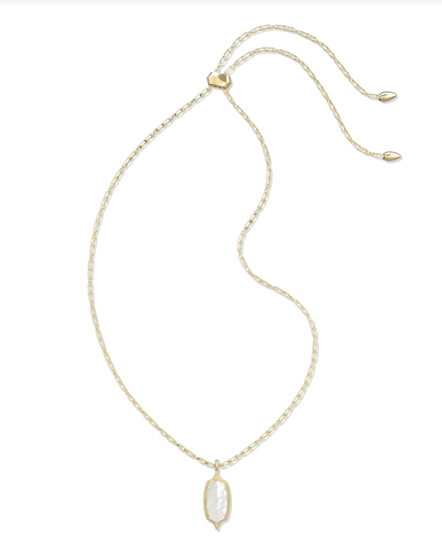 Kendra Scott: Gold Dani Long Necklace-Ivory Pearl-7- Jewelry-Kendra Scott Design-Usher & Co - Women's Boutique Located in Atoka, OK and Durant, OK