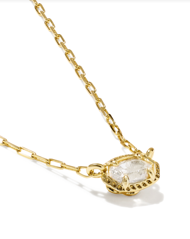 MINI ELISA LUXE PNDT NCK GOLD METAL WHITE CZ