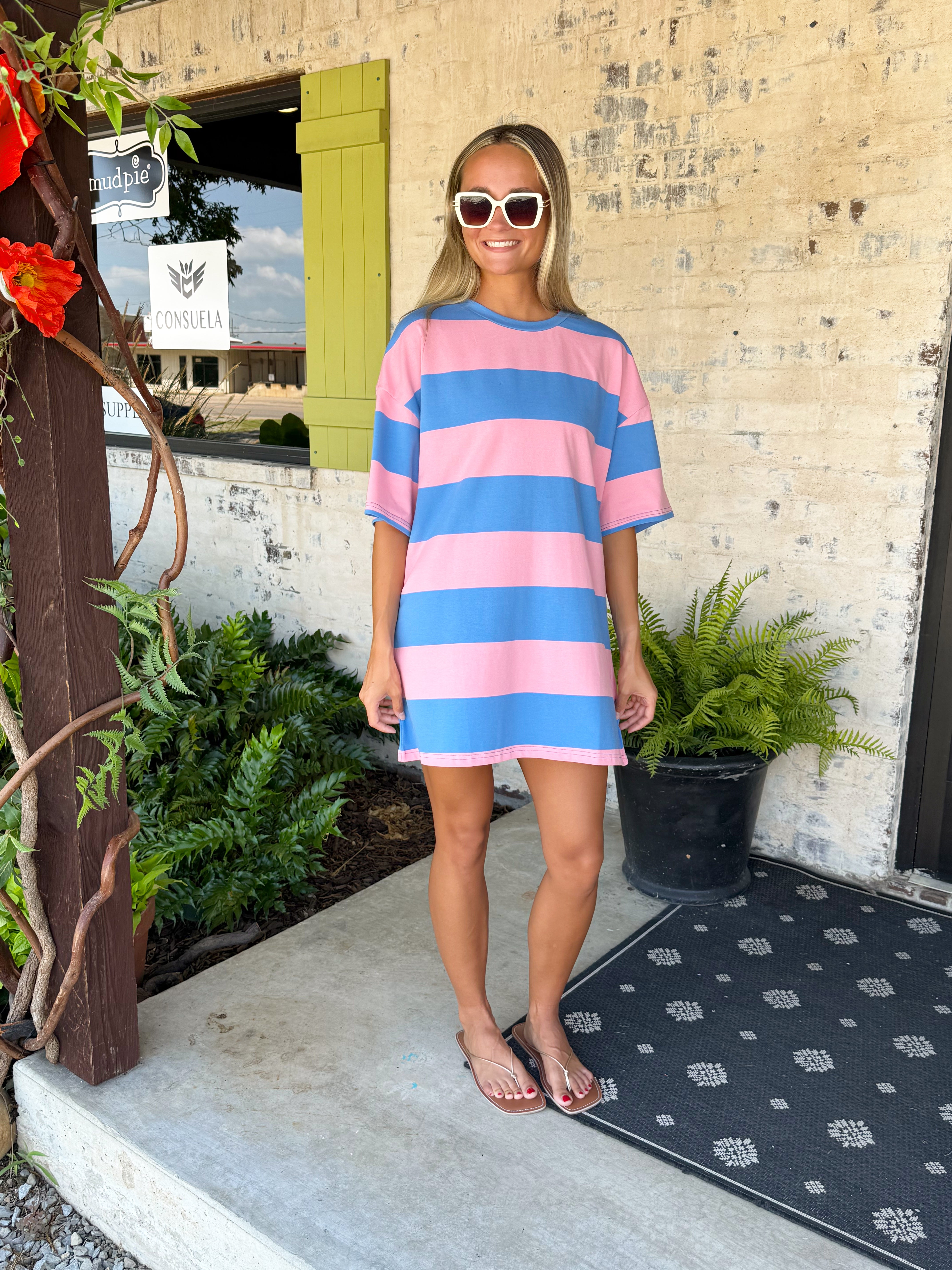 Duo Colorblock Dress-1- Tops-Aapparella-Usher & Co - Women's Boutique Located in Atoka, OK and Durant, OK