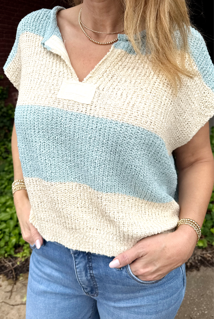 Pixie Sweater-Blue-14-DISTRESSED-Illa Illa-Usher & Co - Women's Boutique Located in Atoka, OK and Durant, OK