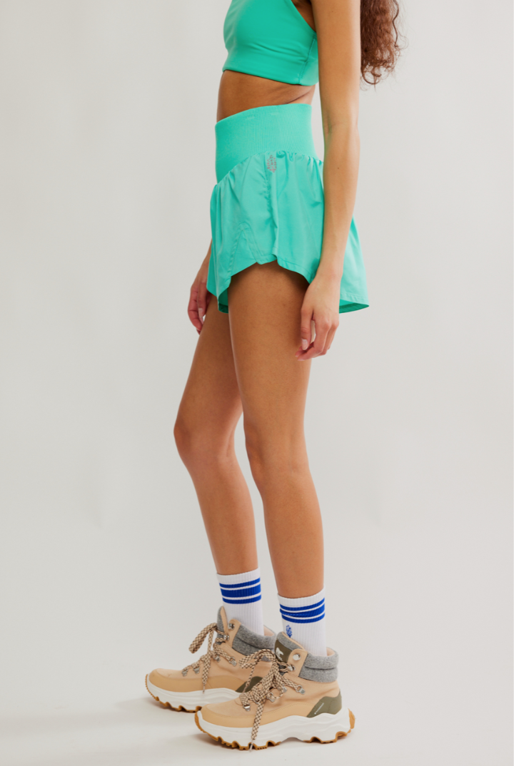 FP Movement: Carpe Diem Short-Seafoam-4- Bottoms-Free People Movement-Usher & Co - Women's Boutique Located in Atoka, OK and Durant, OK