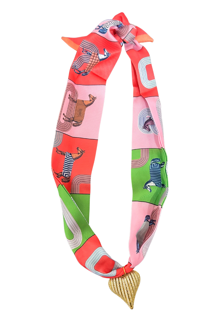 Gabby Puff Heart Scarf Necklace-8- Accessory-VIRTUE-Usher & Co - Women's Boutique Located in Atoka, OK and Durant, OK