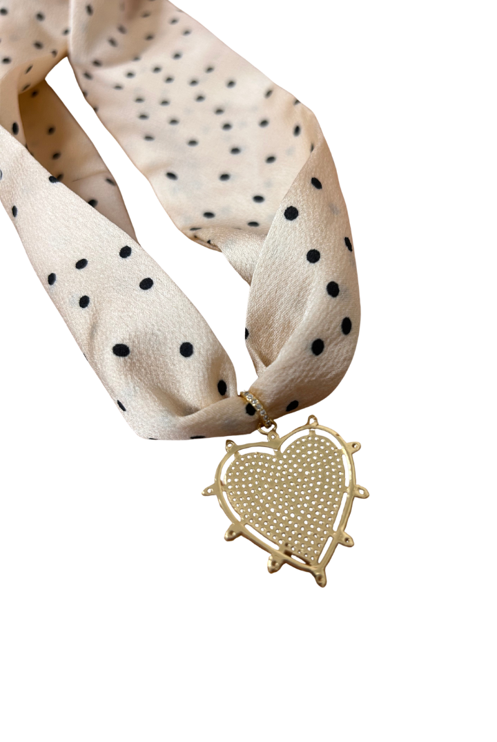 Eloise Closed Heart Burst Scarf Necklace-8- Accessory-VIRTUE-Usher & Co - Women's Boutique Located in Atoka, OK and Durant, OK