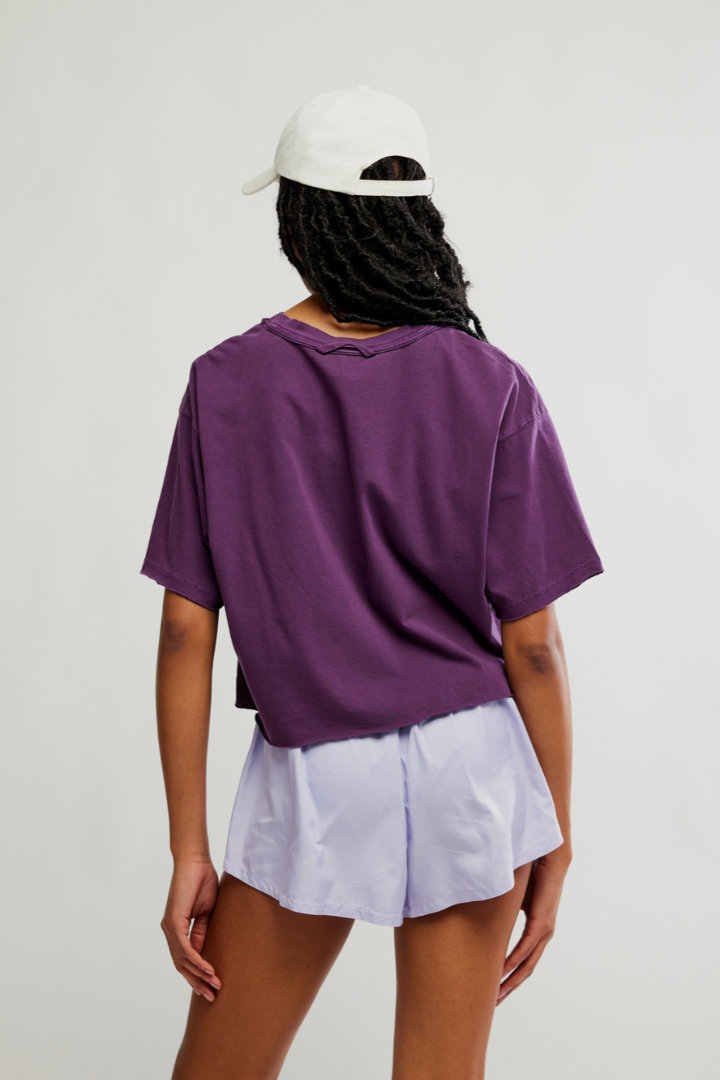 FP Movement: Inspire Tee-Black Cherry-1- Tops-Free People Movement-Usher & Co - Women's Boutique Located in Atoka, OK and Durant, OK